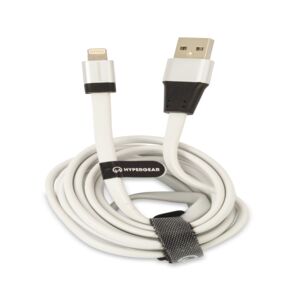 Hypergear Flexi Lightning Flat Charge and Sync Cable White 6ft Hypergear Flexi Lightning Flat Charge and Sync Cable White 6ft